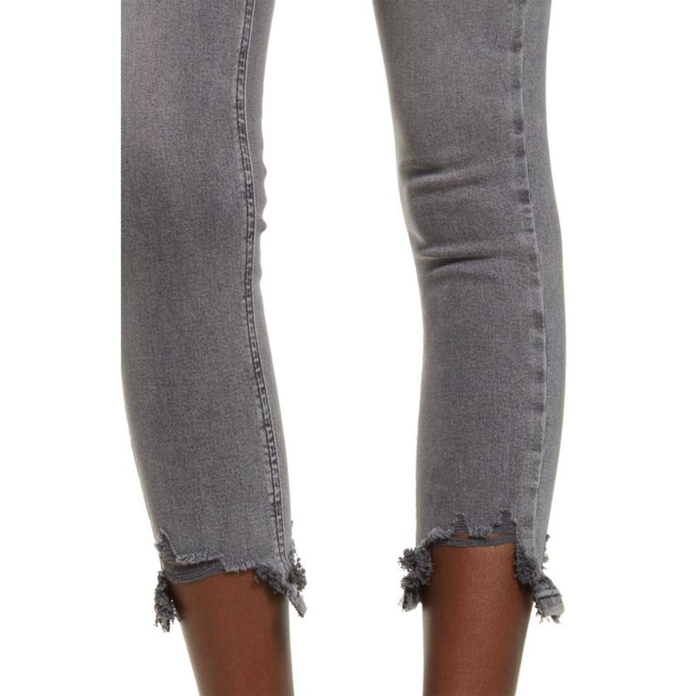 Topshop Womens Jamie Jagged Hem Jeans 26W x 28L Grey - NWT $80 - Picture 4 of 4